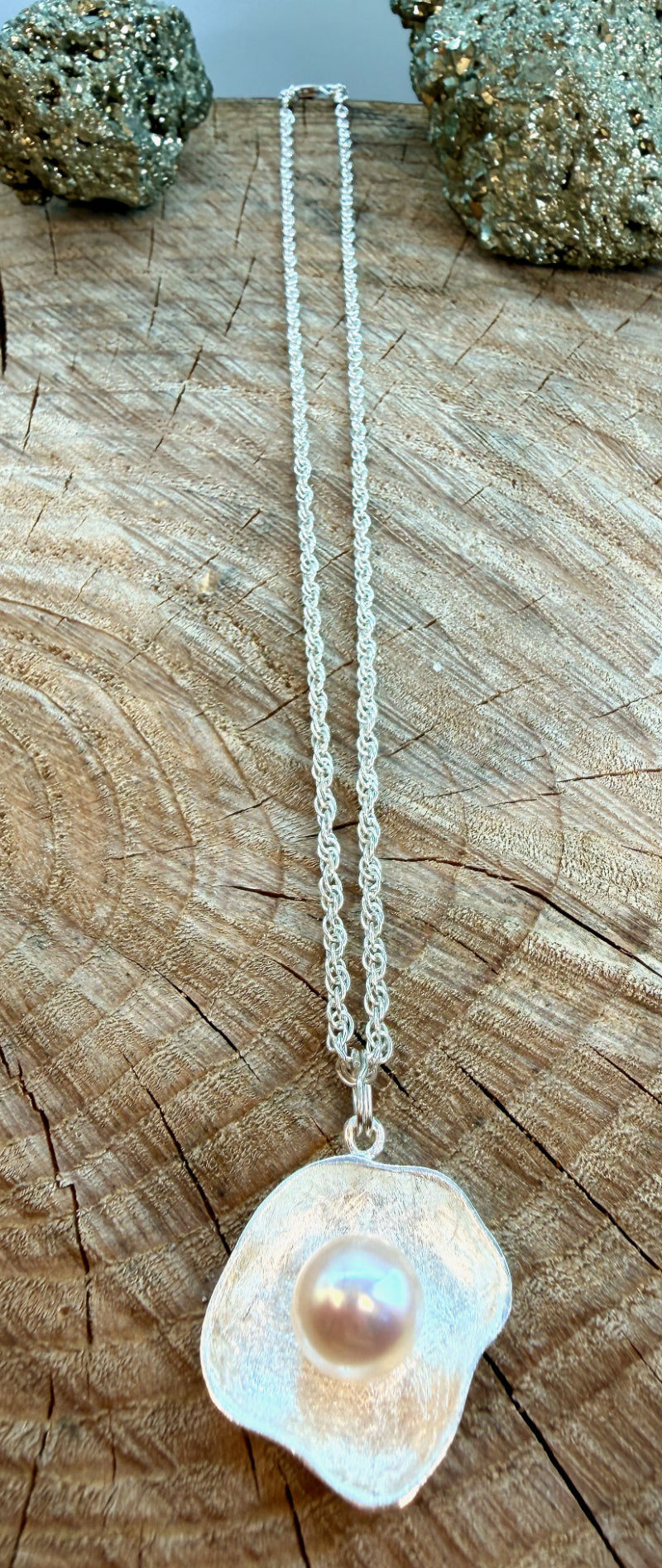 Cradled Pearl Necklace