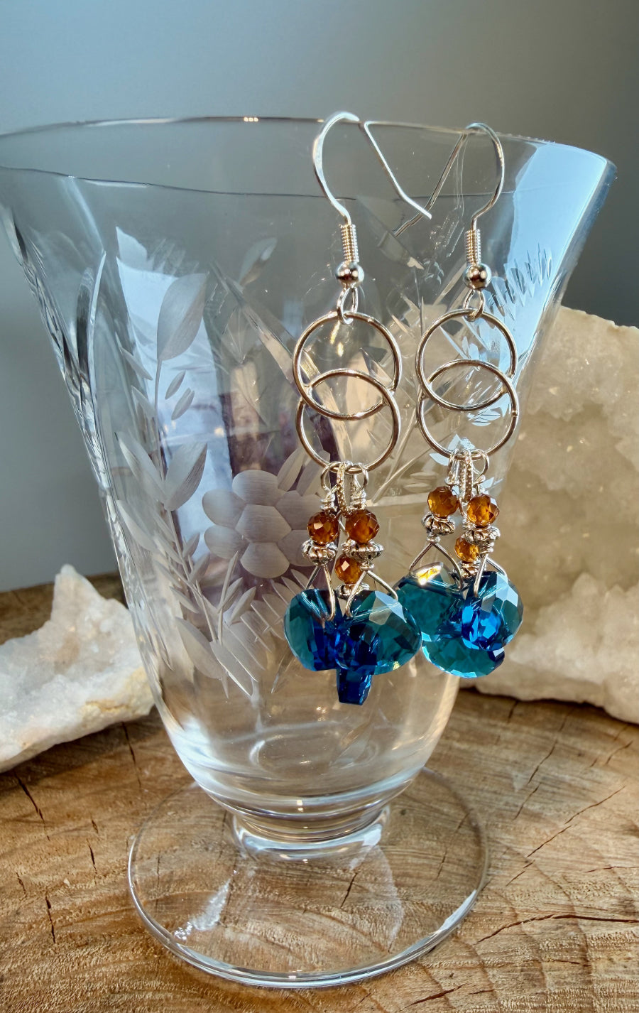 Petite Blue Quartz Earring