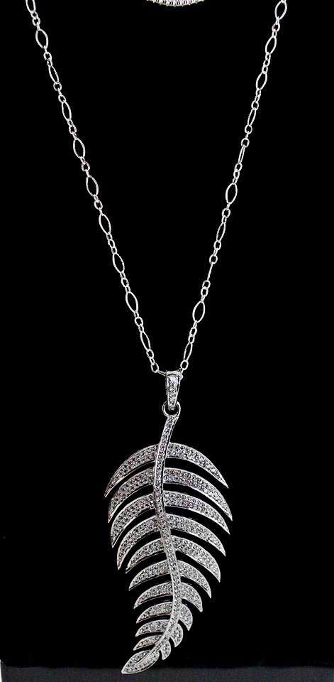 Long Sweet Leaf Necklace