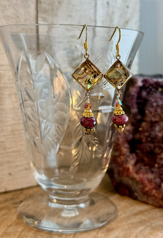 Abalone Hustle Earring