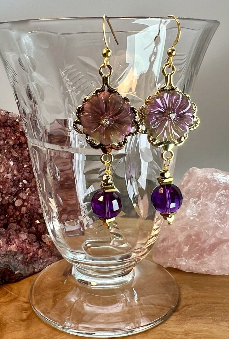 The Blooming Amethyst Earring