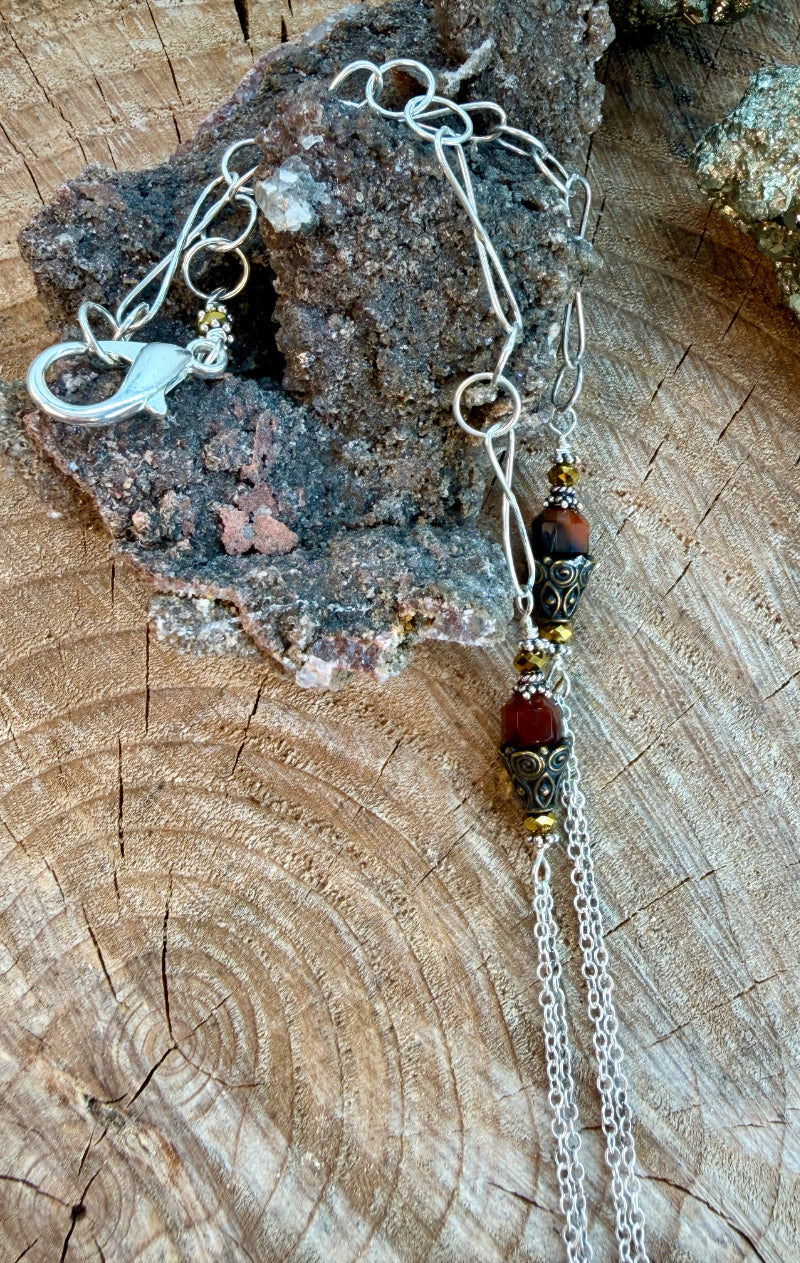 Simple Dendritic Agate Necklace