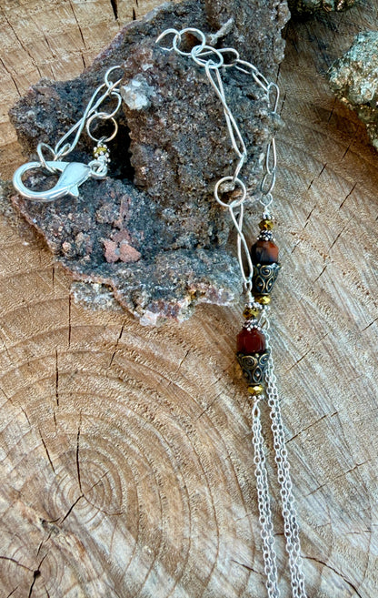 Simple Dendritic Agate Necklace