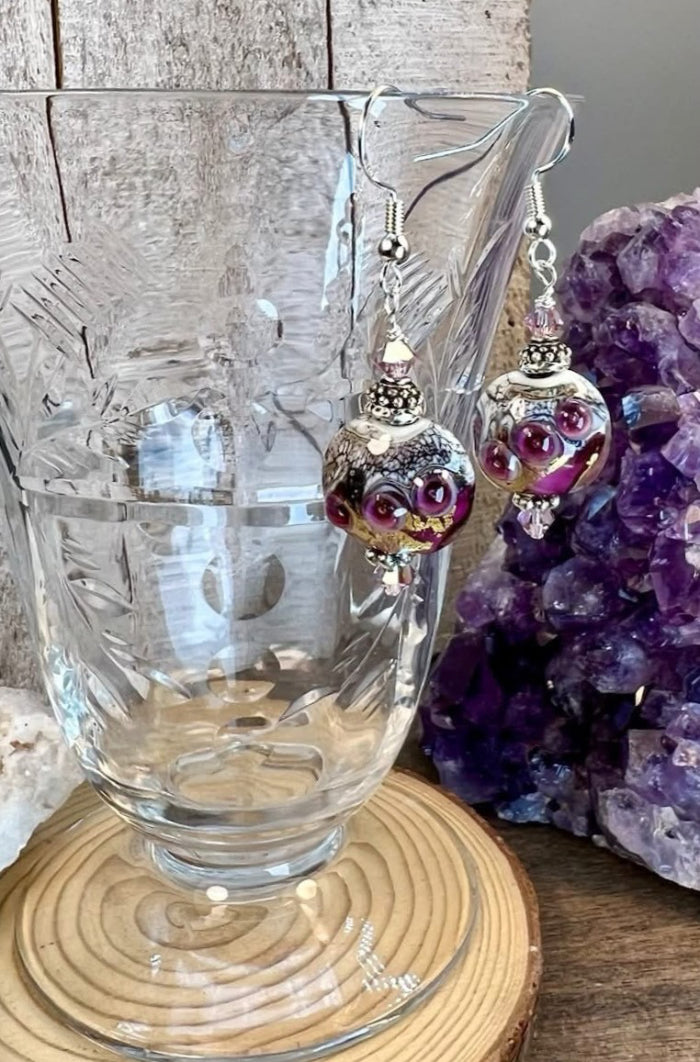 Electrifying Lampwork Earrings