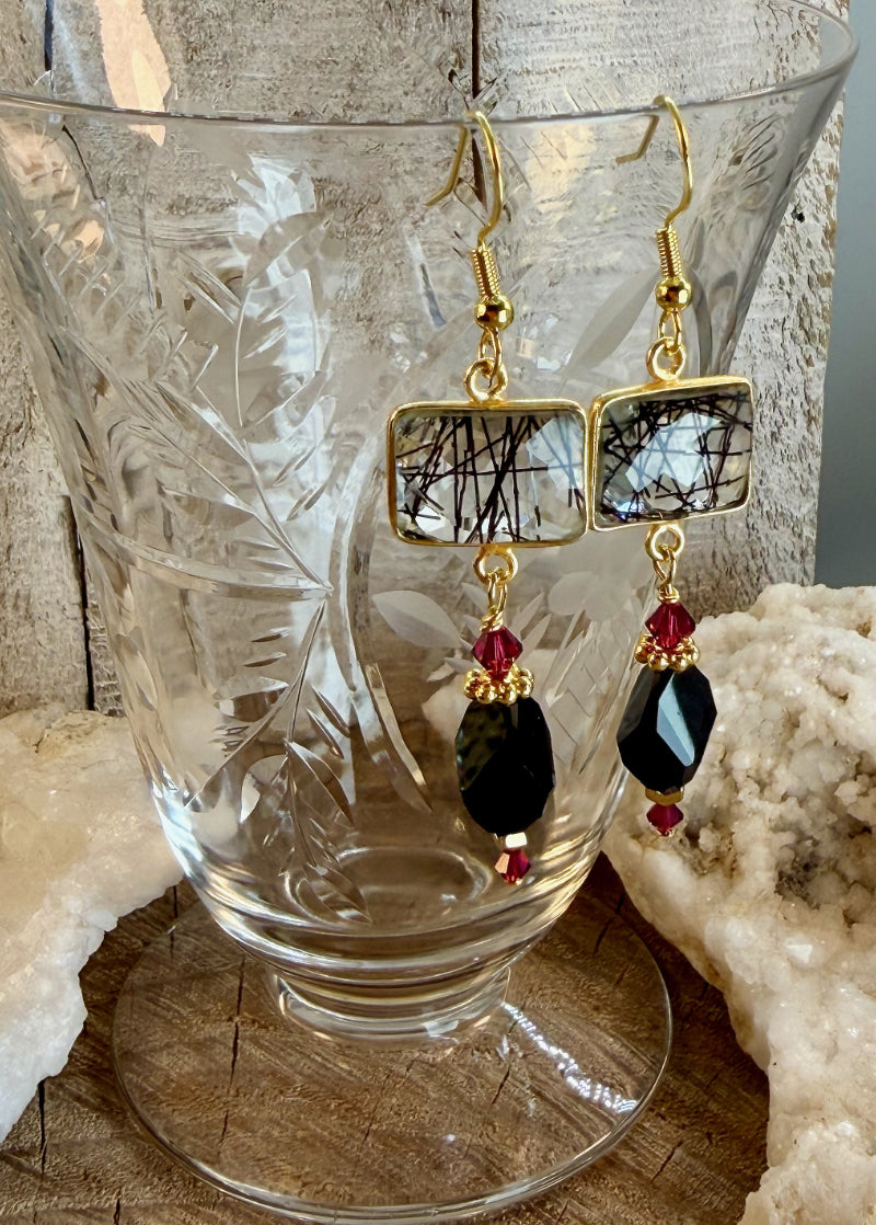 The Rutilated Quartz Earring