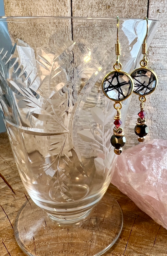 Blackened Rutilated Quartz