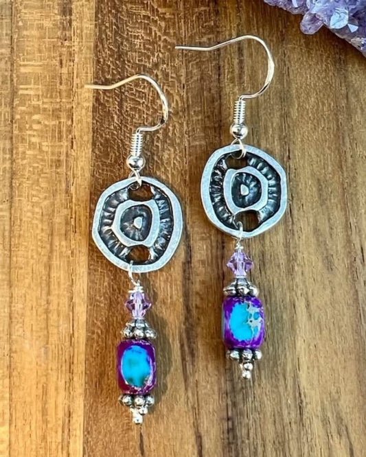 Sentimental Jasper Earring