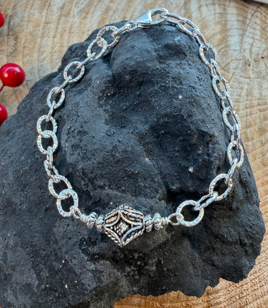 Sterling Bead Bracelet