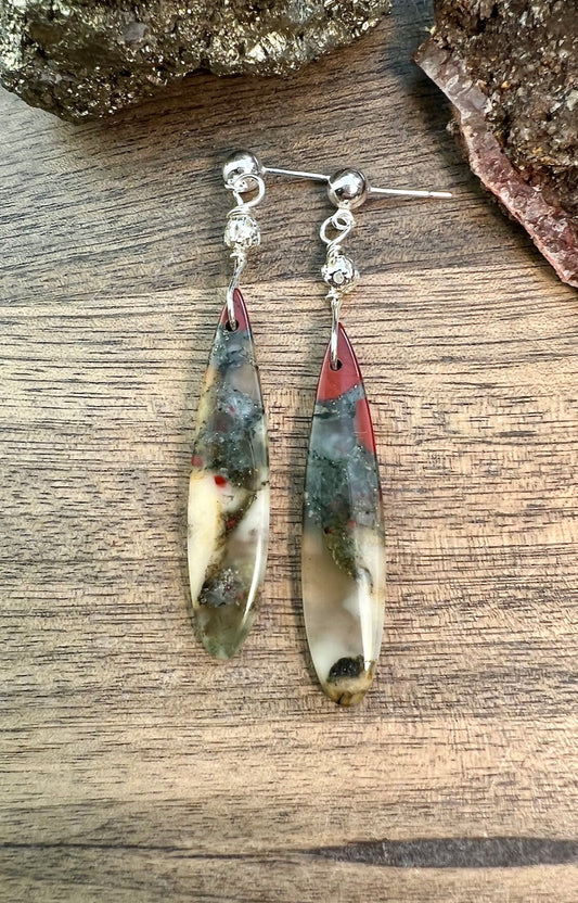 African Bloodstone Earring