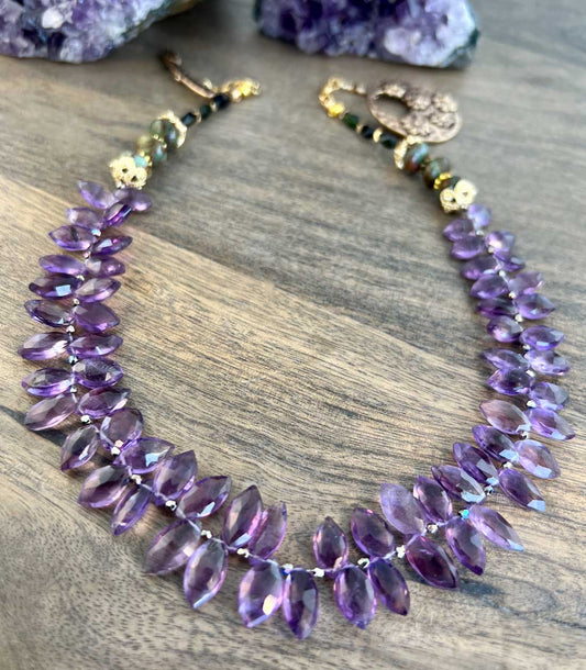 Amethyst Collar Necklace