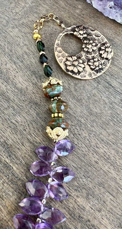 Amethyst Collar Necklace