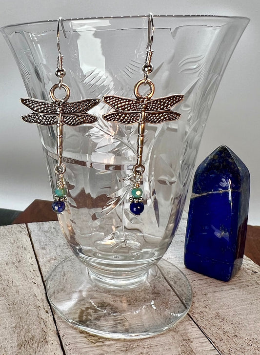 Dangling Dragonfly Earring