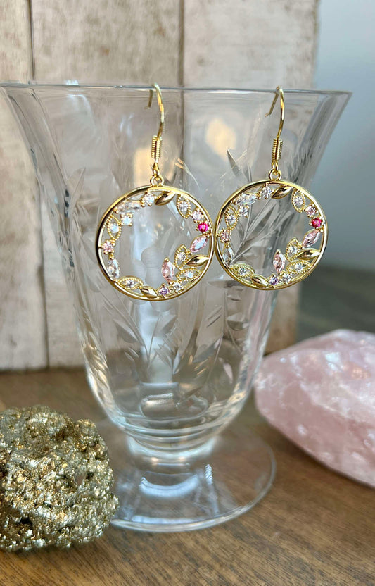 Gold Circle Earrings