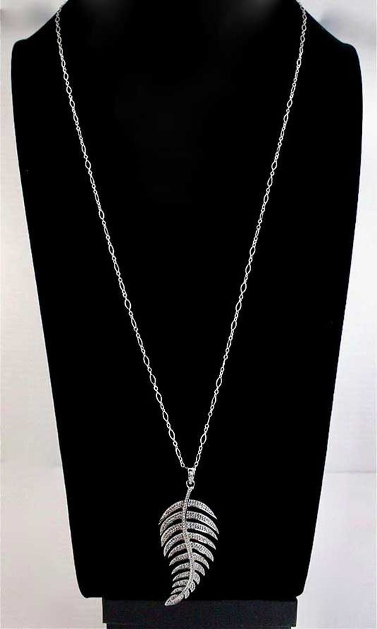 Long Sweet Leaf Necklace