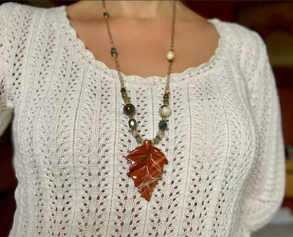 Turning Leaves Necklace