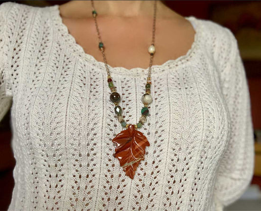 Turning Leaves Necklace