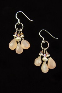 Pink Petal Earrings Image