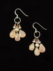 Pink Petal Earrings Image