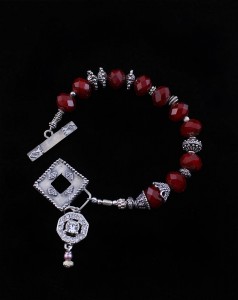 Rhinestone Red Bracelet Image