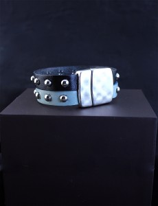 Spitfire Cuff in Black and Blue