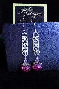 Raspberry Tart Earring