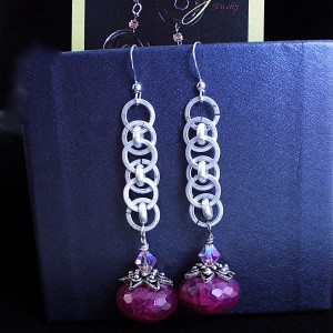 Raspberry Tart Earring