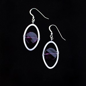 Amethyst Drop Earring