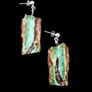 Mint Chocolate Chip Earrings