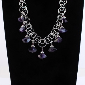 Amethyst Snow Day Necklace