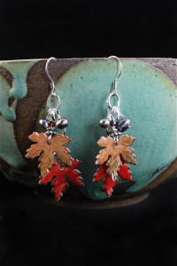 Garnished Leaf Earring