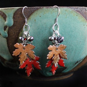 Garnished Leaf Earring