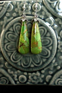 Copper Turquoise Earring