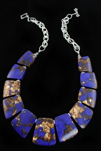 The Bronzed Lapis Necklace