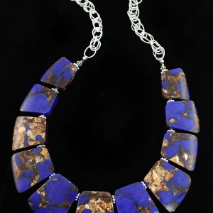 The Bronzed Lapis Necklace