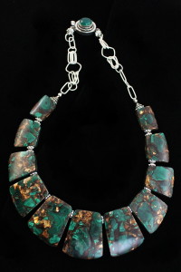 The Bronzed Malachite Necklace