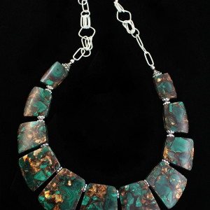 The Bronzed Malachite Necklace