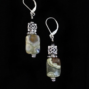 Jasper Celtic Earring