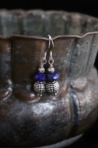 Lapis And Sterling Silver Earring