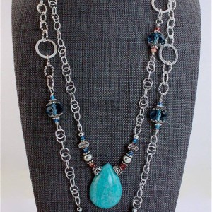 Balanced Virgo and Soothing Stone Necklace