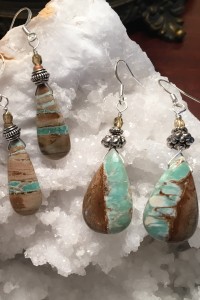 Natural Variscite Earrings