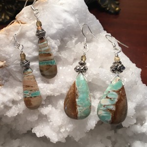 Natural Variscite Earrings