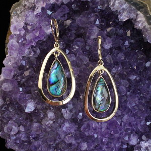 Abalone Swing Earrings