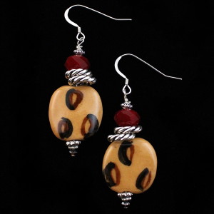 African Animal Print Earrings