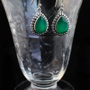 Green Onyx Earrings