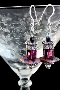 Blackberry Liqueur Earrings