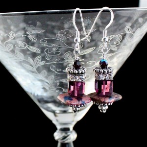 Blackberry Liqueur Earrings