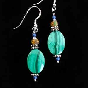 Malachite Mademoiselle Earring