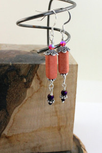 Salmon Light Weight Earring