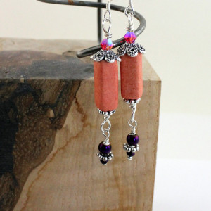 Salmon Light Weight Earring