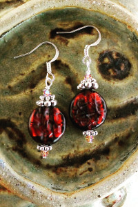 Cranberry Red Earrings